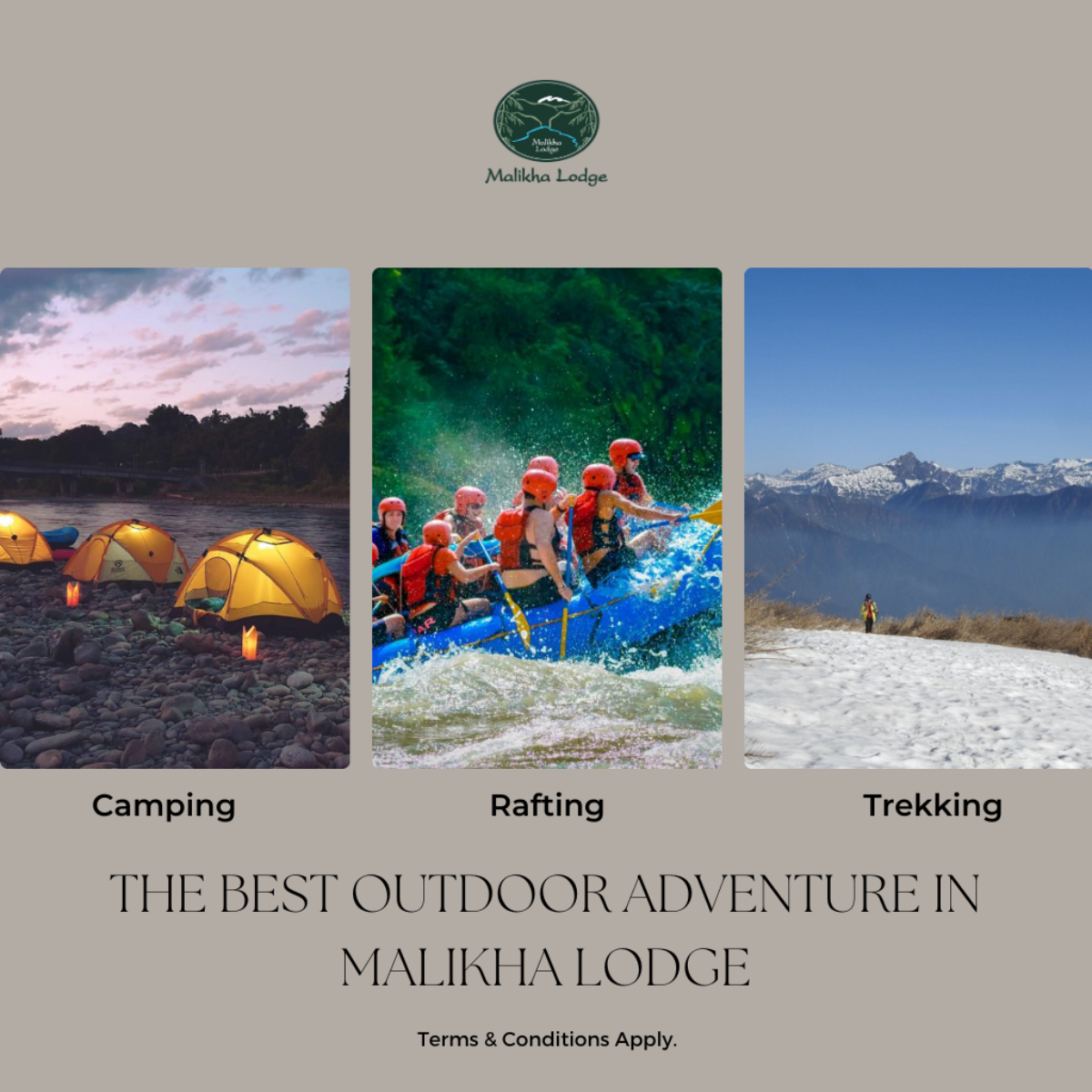 best outdoor adventure in malikha lodge